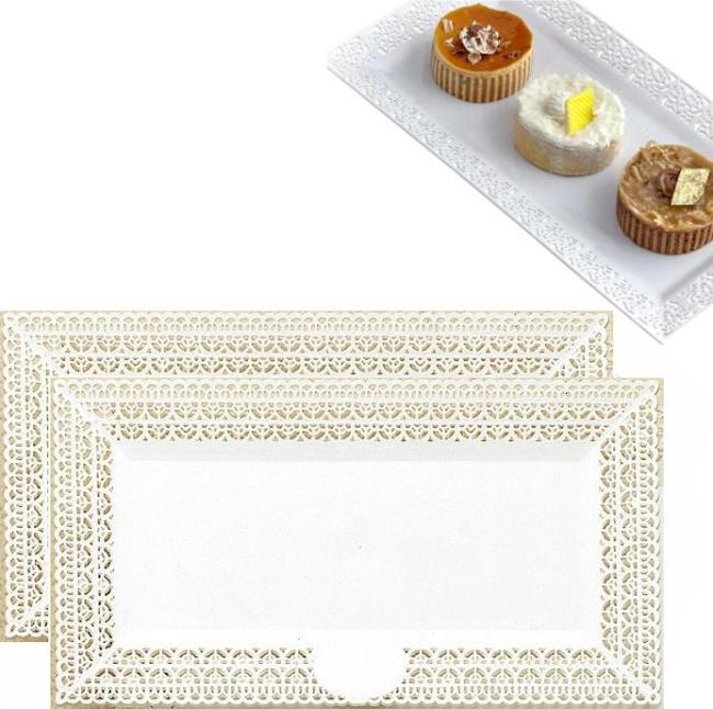 Miamex Lot de 20 Plateaux en Carton Blanc - Plateaux de Présentation pour  Pâtisseries/Amuse-bouches/Buffets (23 x 33 cm) : : Cuisine et  Maison