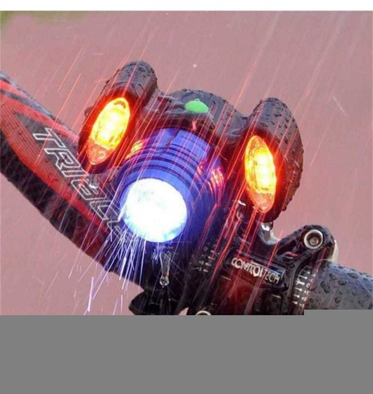Lampe de poche torche FRONT rouge lumière avant vélo rechargeable led