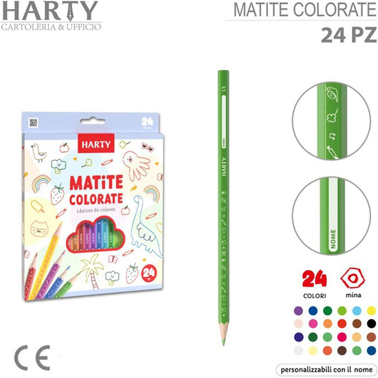 Crayons de couleur de 12/18/24, étui à crayons de couleur assorti pour...